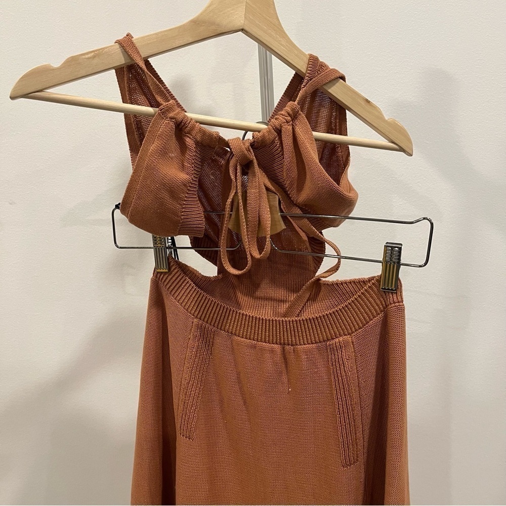 NWT ba&sh Alula knit Cutout Maxi Dress - Picture 7 of 11